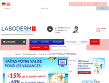 Tablet Screenshot of laboderm.fr